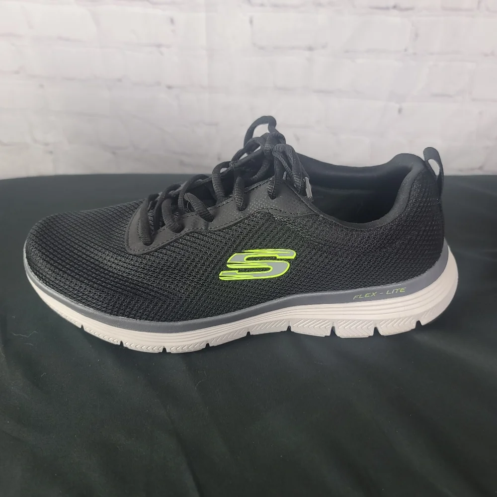 Skechers Flex Lite Memory Foam. Men's Sz 9.5 Black. - Picture 8 of 12